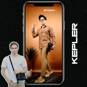 MR MADS - Tas Selempang Pria "KEPLER" Clutch Bag - Sling Bag Waterproof