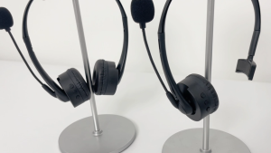 Bluetooth Headset Wireless Call Center Headphone With Noise Cancellation Microphone 130° Adjustable for PC Office Call Center