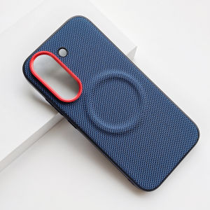 szhaiyu | Nylon Woven Matte Leather Phone Case for Xiaomi Poco X8 Pro Max X8Pro for MagSafe Magnetic Wireless Charging Protective Cover