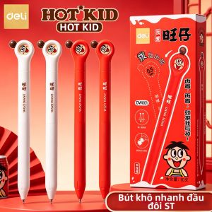 deli | Bút Gel Dạng Nén Chạm Nhanh Cho Học Sinh Đôi Ngọc Trai ST Tip