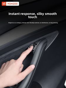 YZ Silicone Key Pad Stickers for Tesla Model Y/3 Full Car Window Door Panel Modification Interior Accessories