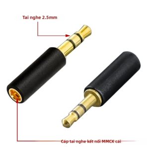 OKCSC | OKCSC Tai Nghe Chuyển Đổi Pin Kết Nối 0.78mm Sang 2.5mm/MMCX Adapter Cho Hifiman HE350 HE440S HE440i HE560 HE1000 Jack Cắm Kim Loại