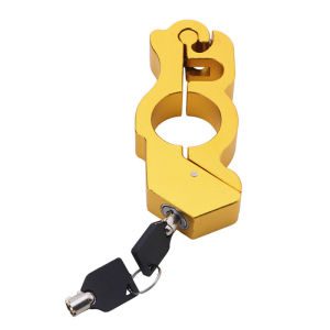 Motorcycle Handlebar Lock Handlebar Brake Handle Solid Lock Imitating Steal Lock Pull Rod ATV Dirt Street Bikes Anti Theft 2024