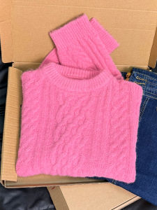 QINGNAER | Gentle Luxury Large Size Knitted Sweater