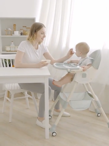 Playpark Foldable High Chair for Baby Chair Feeding 6 months-6 Years Reclining Chair Rocking Chair Seat Belt