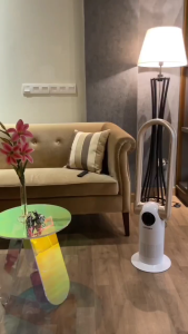 Kipas Angin Lantai Tanpa Baling Bladeless Fan Portable Stand Cooling Remote Control Hemat Listrik