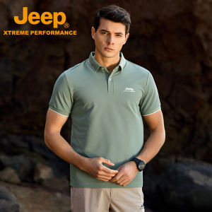 Jeep | Jeep3A Mens Quick Dry Cool Feeling Half Sleeve T-Shirt Breathable Antibacterial UPF50+ Sun Protection Polo Shirt Outdoor Sports