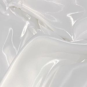 Crystal satin white sewing evening gown water gloss satin wedding dress liquid metal silk stiff fabric design fabric