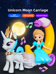 Sound and Light Musical Rotating Toy Carriage