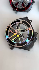 Tutup cover kipas mesin carbon wtp set spiner cakra akrilik PNP Honda beat fi scoopy fi spacy fi 2012-2014 stater kasar