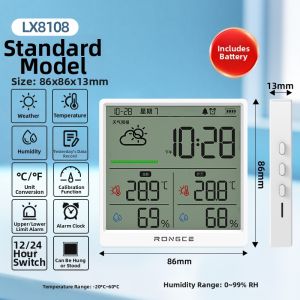 RONGCE | High Precision Indoor Thermometer Humidity Monitor