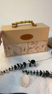 UNIGOLD Exquisite Bamboo Handle Series Gift Box | High Quality PVC Label | Classic Design | Extremely High-Quality Box | Birthday Housewarming | Wedding | All Festive Seasons Gift Box| Storage Box