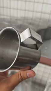 แก้วสแตนเลสทรงกระบอกมีหูจับ แก้วกินน้ำ แก้ว อเนกประสงค์ แพ๊ค 12 ชิ้น