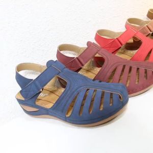 Sandal rọ nữ thời trang cao cấp 5cm phong cách retro.
