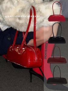 Fottons French Bread Bag Retro High-End Large Capacity Handheld Single Shoulder Underarm Bag Casual Style Leather Handbag