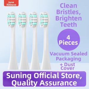 June Initial Electric Toothbrush Head T12 Special Replacement Soft Bristle Deep Cleaning Oral Care Adult Standard Size