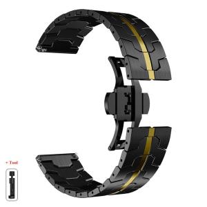 20 22mm Stainless Steel Strap for Huawei Watch GT6 5 4Pro GT3 46mm Watch 5 46mm for Galaxy Watch 7 6 4 5Pro 40 44 45mm Bracelet