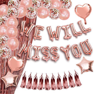 Farewell Party Balloon Decoration Raindrop Background Setup Graduation Retirement Celebration Festive Supplies Gifts