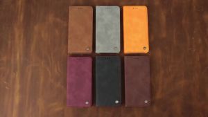Leather Phone Case for IPhone17 16 15 14 13 12 11 Pro Max Plus Mini 7 8 Plus with Magnetic Snap Shockproof & Anti-Scratch Cover