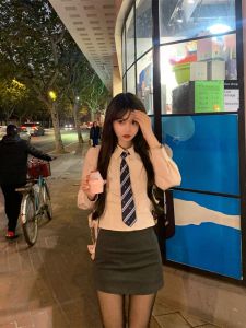 Lala Strawberry Milk Inner Light Pink Slim Shirt