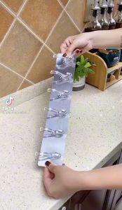 Vỉ 6 móc dán tường - Thanh dán tường siêu chắc loại dài 6 móc treo