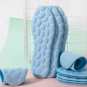 Golden แผ่นพื้นรองเท้านวด พื้นนิ่ม ยืดหยุ่นสูง ดูดซับแรงกระแทก ระบายอากาศได้ดี  ไซซ์ 35-46 Sports insoles