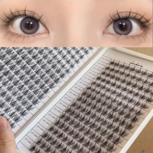 320 Chiếc Nối Mi Sách Anime Kiểu Xù Dành Cho Người Mới Bắt Đầu - Tóc Tổng Hợp Tự Làm Mi Giả 1cm-1.5cm