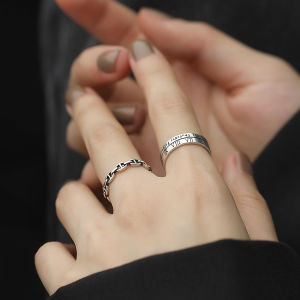 925 Sterling Silver Ring for Women Luxury Minimalist Design Open Work Combination Finger Ring Korean Style Fashion Jewelry
