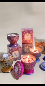 SG Local Lilin wangi Scented Candle 100% Soy  Handmade Aromatherapy Tin Can Candle Suitable for Teachers Day Gift Good for different Parties