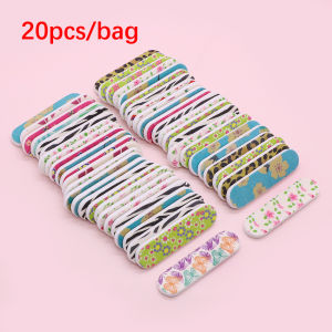 20/50/100pcs Mini Nail File Double Sided Boards Colorful Sandpaper EVA Buffer Nail Art Files Professional Nail Accessories Tool