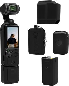 Silicone Protective Case for DJI Osmo Pocket 3 Anti-Scratch Slim Skin Screen Mic Guard Hand Grip Pocket Camera Accessories