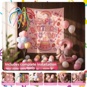 ETY | Children Birthday Celebration Background Hanging Decoration
