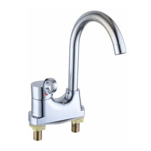 Bathroom Faucet with Cold and Hot Water Function Copper