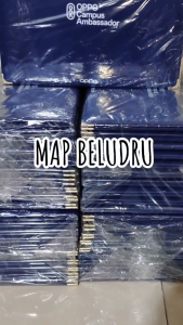 map kantor map sekolah custom logo dan tulisan sablon warna berkualitas bahan beludru F4 dan A4