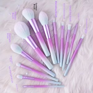 Ultra Soft 14 Piece Makeup Brush Set Beginner Full Face Beauty Tools Eyeshadow Foundation Concealer Bronzer Blush Brushes