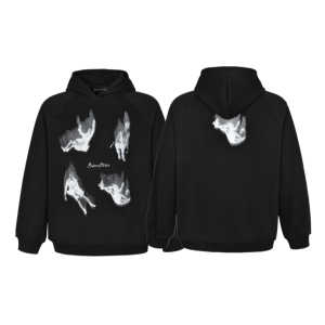 Bufanstudio Heavyweight Hardwearing Hoodie Couple Style Printed Casual Loose Fit Cotton Sweatshirt Youth Trend Autumn Wear