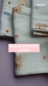 100x100cm Baby Muslin Swaddle Blanket Bath Towel 2 layer Gauze Towel