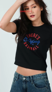 Logo Jeans Kaos Wanita Cornelia Exclusive Online 12885L4BK