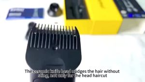 Kemei New Full Body Anti Water Hair Trimmer Multifunctional Shaving And Barber KM-1840 Ceramic Blade Waterproof Wet Dry With Charging Base