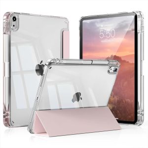 Clear Case For iPad 10th 11th Gen 2024 Pro 13" 11" iPad Air 6 7 5 4 3 iPad 10.2 7th 8th 9th 9.7 5th 6th Covers with Pen Holder