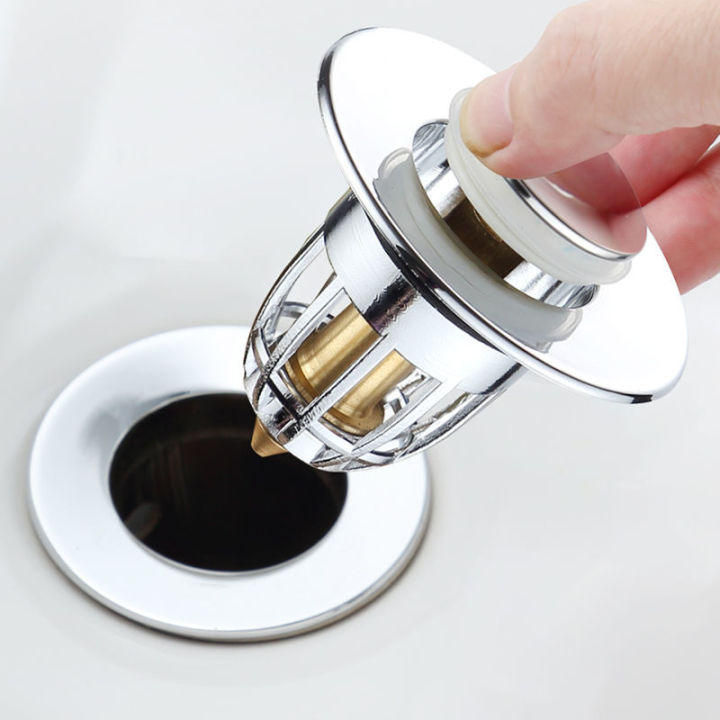 Universal Edition Stainless Steel Bullet Core Push Type Basin Pop-up ...