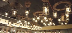 Retro Industrial Solid Wood Chandeliers Rural LOFT Bar Wooden Pendant Lamps For Vintage Home Decor Luster Chandelier Lighting