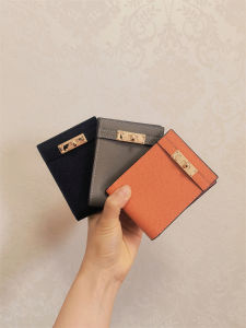 High-End Leather Card Holder Multi-Slot Driver License Car Insurance Two-In-One Ladies Wallet Popular Internet Model Youth