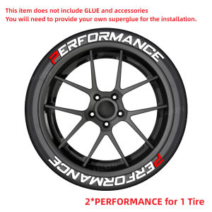 3D Waterproof Effect Stereoscopic Tyre Decals PERFORMSNCE PVC Permanent Tire Decals Decoration Accessories Without Glue
