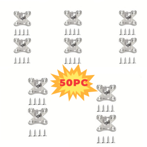 10/20/30/50 pcs zinc alloy butterfly corner bracket plank corner connector removable corner bracket with screws
