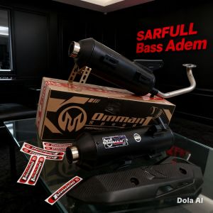 Knalpot moncong cms Original OMMAN SPEED 1 Full System Free Tameng Suara Bass Adem Grung Untuk Matick Vario Beat Mio Scoopy Pcx Aerox Nmax Spin Skywave Skydrive dll