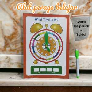 orinaedukids aaalat peraga belajar.membaca jam untuk anak anak mainan edukasi anak