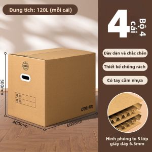 deli | Hộp Đựng Đồ Di Chuyển Dày 5 Lớp Có Tay Nhựa