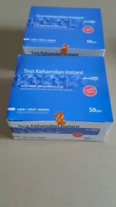 Tes Hamil HCG Strip OneMed 1 Box isi 50 Strip Akurat 999% Sensitivitas 20 mIU