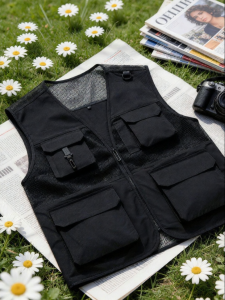 JIANYU | Photography Customized Logo Multi-Pocket Work Vest